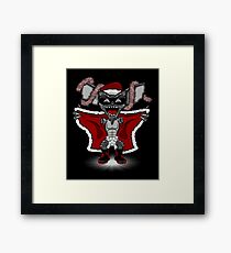 Flashing Through The Snow (B/W) Framed Print