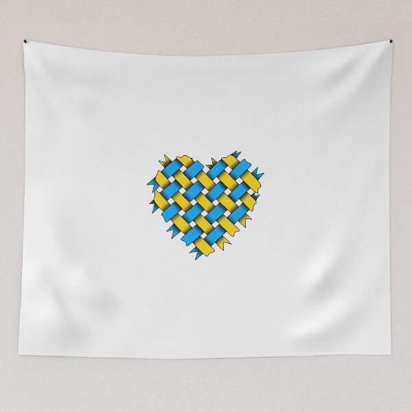 Item preview, ukraine heart ribbon designed and sold by mysteriosupafan.