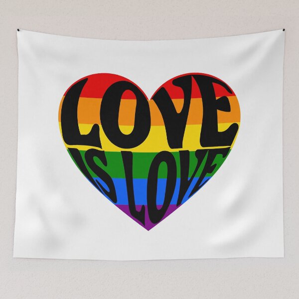 Item preview, Love is love rainbow heart designed and sold by beakraus.