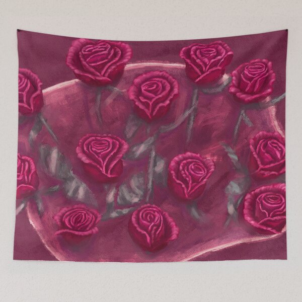 Item preview, One Dozen Roses Please Painting designed and sold by sunnthreads.