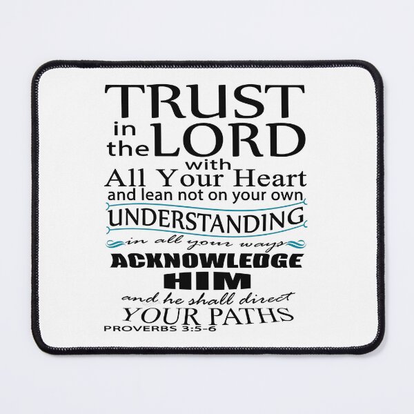 Item preview, Bible Verse Proverbs 3:5-7 Quote Of Encouragement designed and sold by Roland1980.