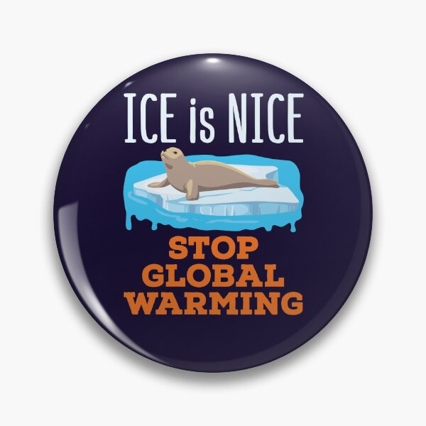 Item preview, Ice Is Nice Stop Global Warming Seal Iceberg designed and sold by jaygo.