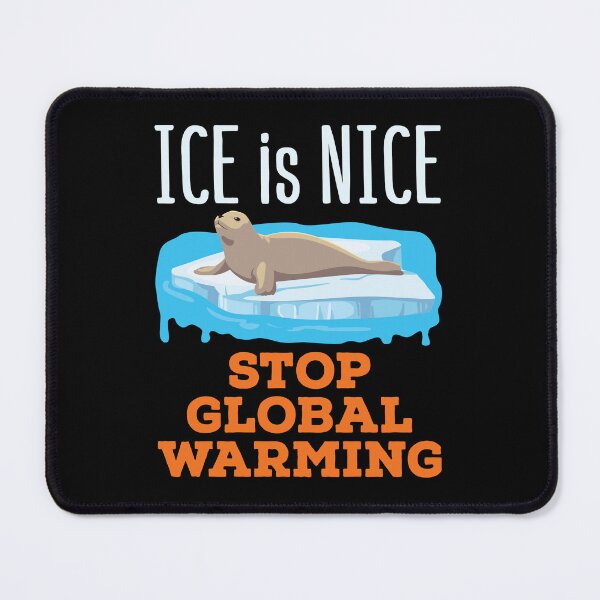 Item preview, Ice Is Nice Stop Global Warming Seal Iceberg designed and sold by jaygo.