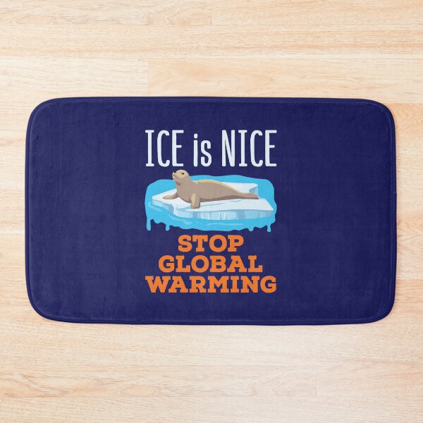 Item preview, Ice Is Nice Stop Global Warming Seal Iceberg designed and sold by jaygo.