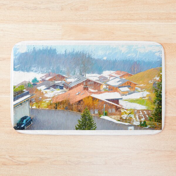 Item preview, Painting of a Swiss Town designed and sold by Pravine Chester.
