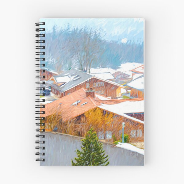 Item preview, Painting of a Swiss Town designed and sold by Pravine Chester.