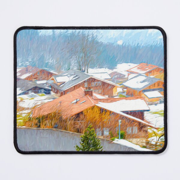 Item preview, Painting of a Swiss Town designed and sold by Pravine Chester.