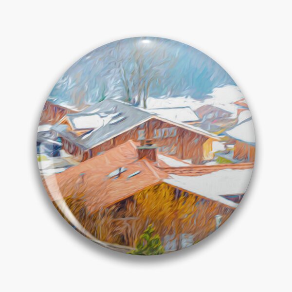 Item preview, Painting of a Swiss Town designed and sold by Pravine Chester.