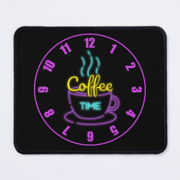 Item preview, Retro 80s Coffee Time Neon Sign with Fat Numbers designed and sold by Cawaiico.