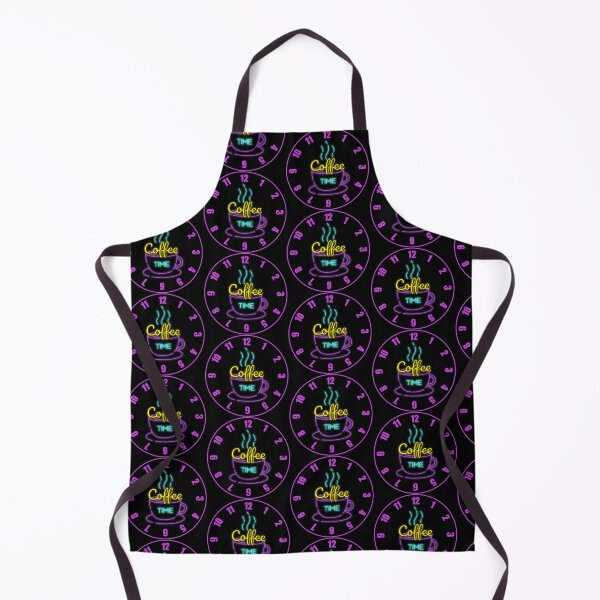 Item preview, Retro 80s Coffee Time Neon Sign with Fat Numbers designed and sold by Cawaiico.