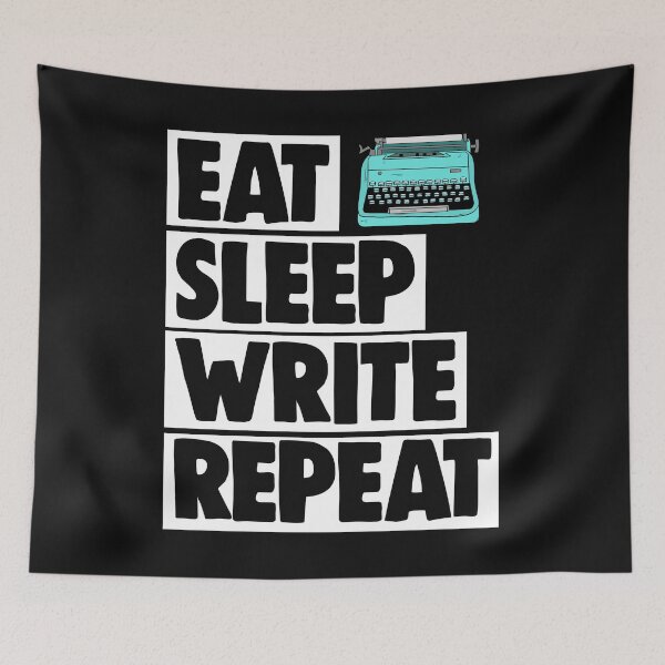Item preview, Eat Sleep Write Repeat designed and sold by Bendthetrend.