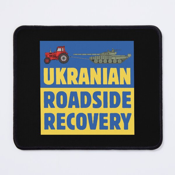 Item preview, Ukrainian Roadside Recovery - Ukrainian Farmer's Tractor Towing Russian Tank designed and sold by MintGubbins.