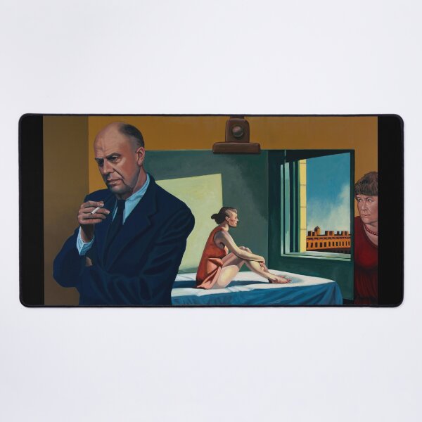 Item preview, Edward Hopper with Morning Sun Painting designed and sold by PaulMeijering.