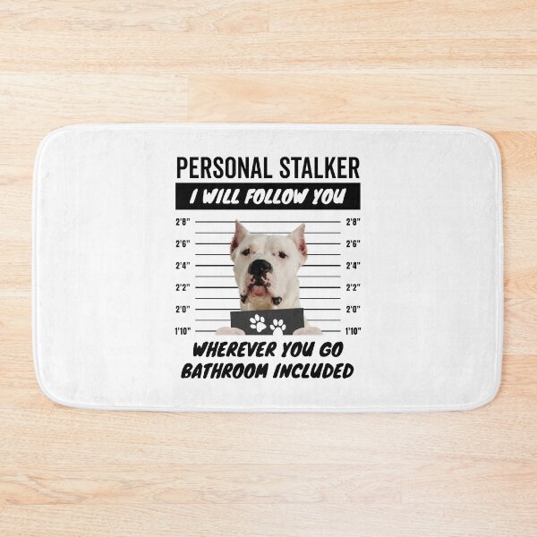 Item preview, Personal Stalker Dog – Dogo Argentino designed and sold by More Cute Dogs.