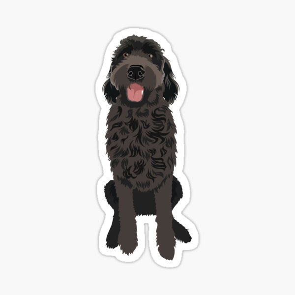 Black Goldendoodle Stickers for Sale, Free US Shipping