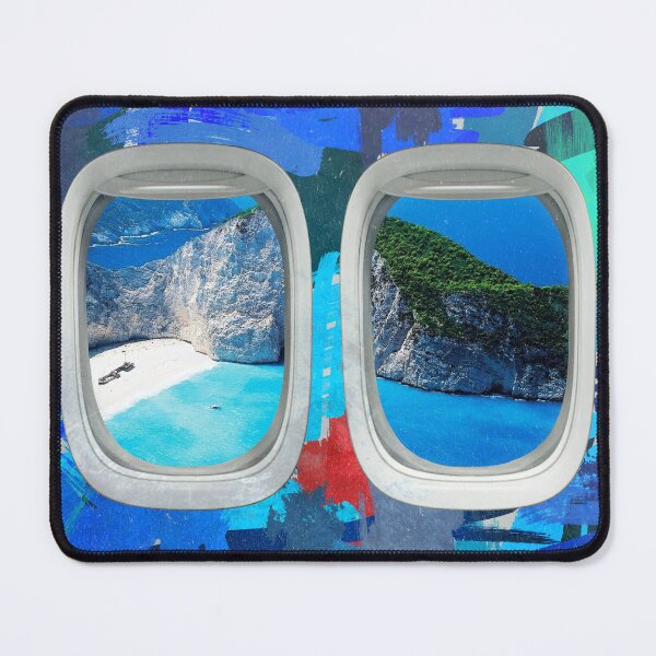 Item preview, Airplane Window Travel Exotic Illustration Print designed and sold by SuccessHunters.