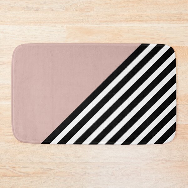 Artikelvorschau, Geometric Art Color Block and Stripes in Pink, Black and White entworfen und verkauft von meggydesigns.