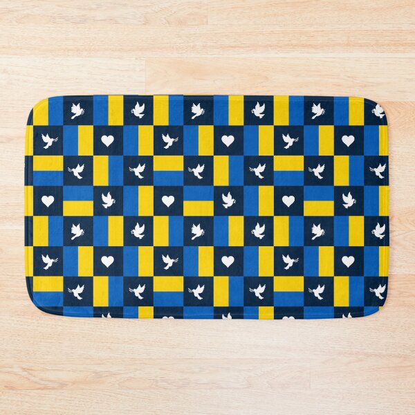 Item preview, Peace doves and hearts on Ukrainian colors designed and sold by colorofmagic.