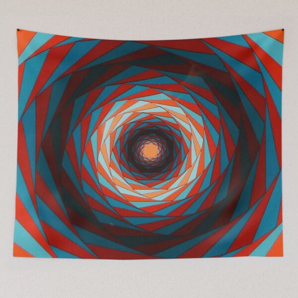 Item preview, Orange blue abstraction designed and sold by TrendyThings37.