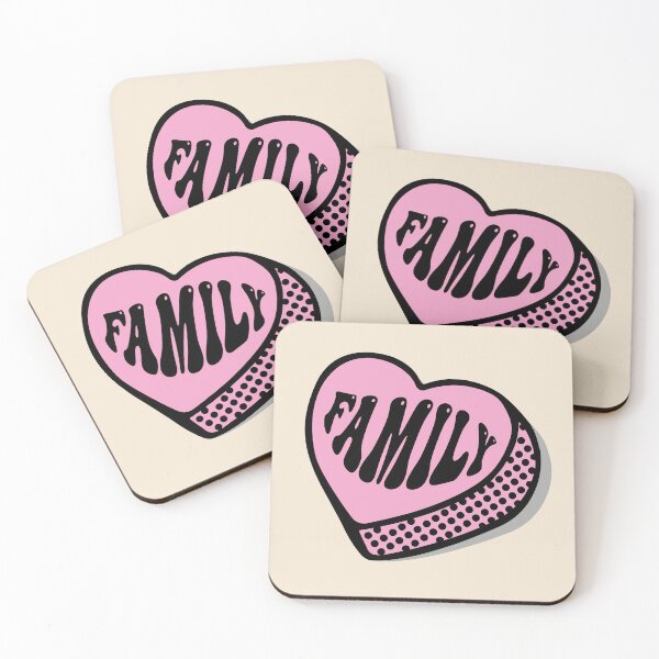 Item preview, Family candy heart sweet heart designed and sold by retrippy.
