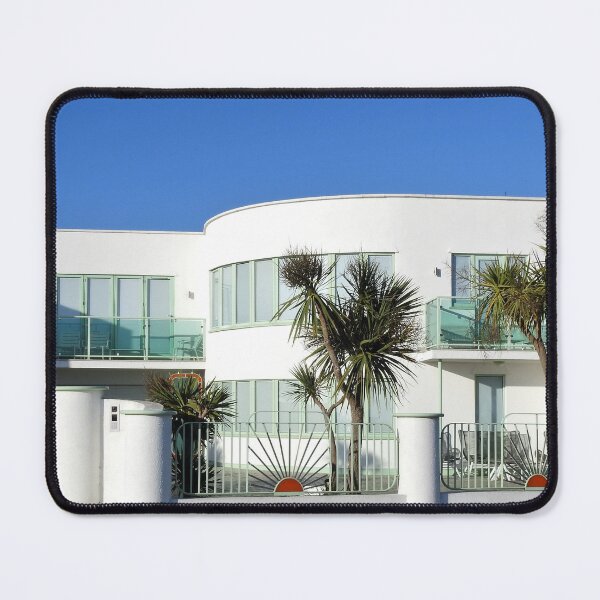Item preview, Art Deco building with sunray gates designed and sold by TwistedClassics.