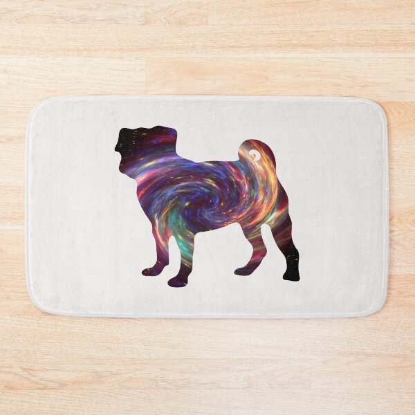 Item preview, Cassiopeia Galaxy Pug Silhouette designed and sold by Pugstuff.