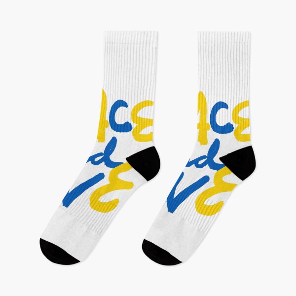 Item preview, Peace and Love Ukraine Flag Blue and Yellow Calligraphy  designed and sold by PepleOfUkraine.