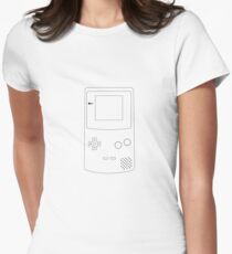 Hanheld Console Lines Women's Fitted T-Shirt