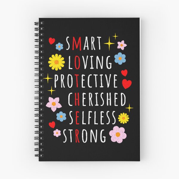 Item preview, Mother: Cute list of adjectives making an acronym designed and sold by Happy Puppy Print On Demand.