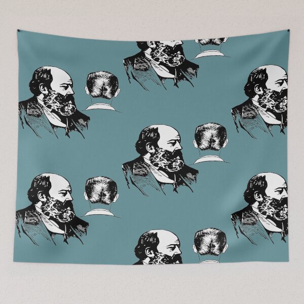 Item preview, Old-fashioned Man Portrait Illustration designed and sold by FunZoo.