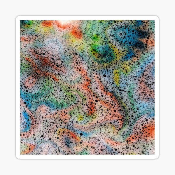 Rainbow Psychedelic Bubbles Sticker