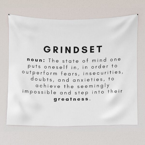 Item preview, Grindset - white designed and sold by Mad-Boy.
