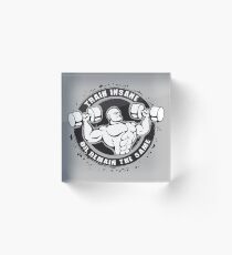 TRAIN INSANE or REMAIN THE SAME Acrylic Block