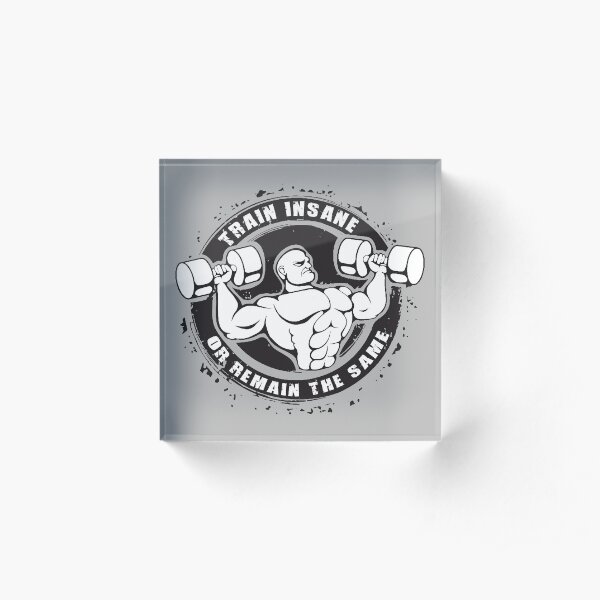 TRAIN INSANE or REMAIN THE SAME Acrylic Block