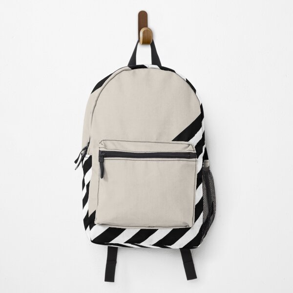 Item preview, Geometric Art Color Block and Stripes in Ivory, Black and White designed and sold by meggydesigns.
