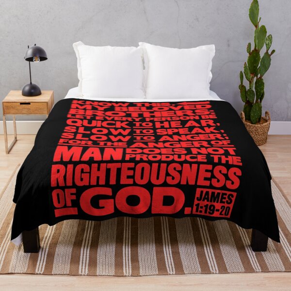 Item preview, James 1:19-20 Slow To Anger designed and sold by plushism.