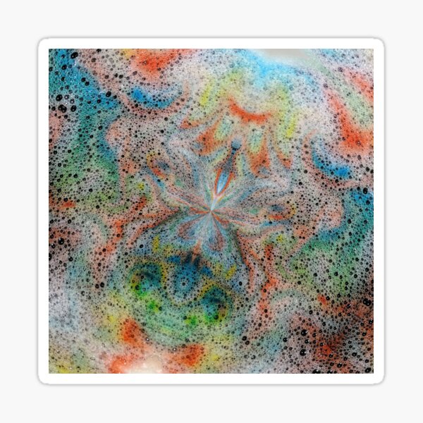 Rainbow Psychedelic Bubbles Sticker