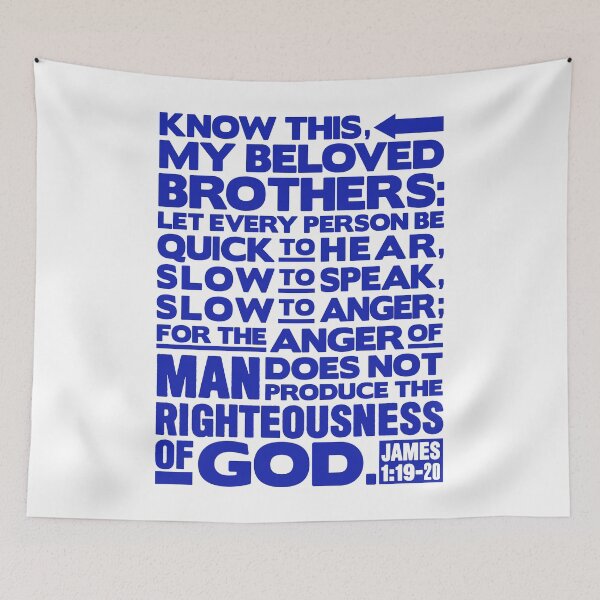 Item preview, James 1:19-20 Slow To Anger designed and sold by plushism.