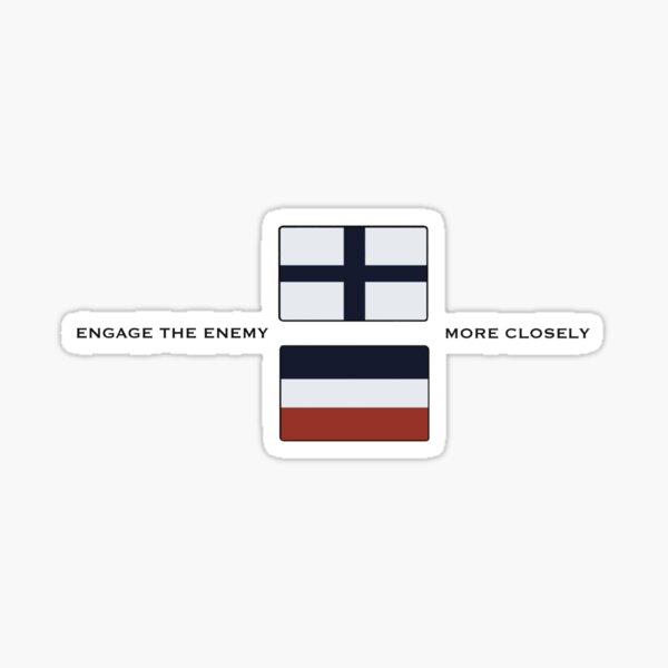 Item preview, 'Engage The Enemy More Closely' - Horatio Nelson Last Flag Signal designed and sold by Solivagant-.