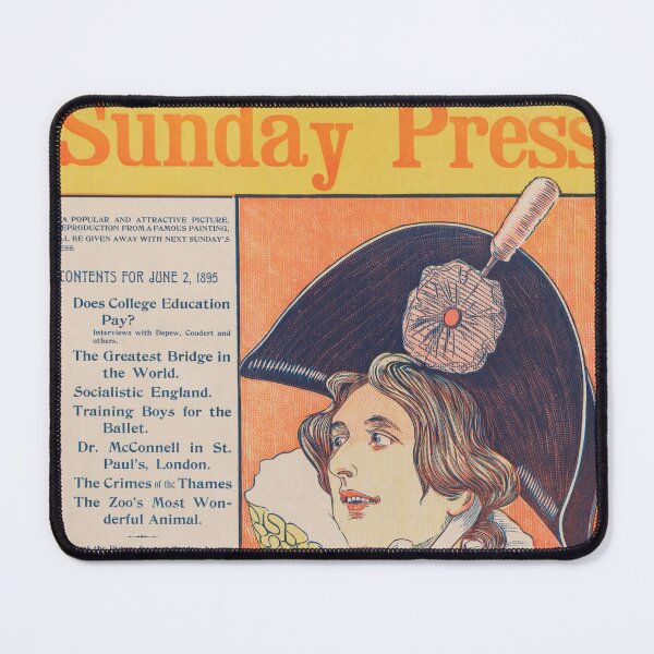 Item preview, Vintage Restored - Philadelphia Sunday Press Poster (1895) designed and sold by leafsquare.
