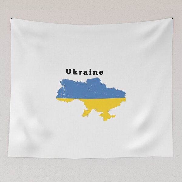 Item preview, Ukraine contry No War Ukraine Flag Blue and Yellow Calligraphy  designed and sold by PepleOfUkraine.
