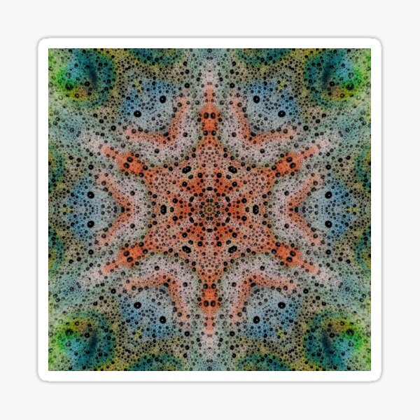 Rainbow Psychedelic Bubbles Sticker