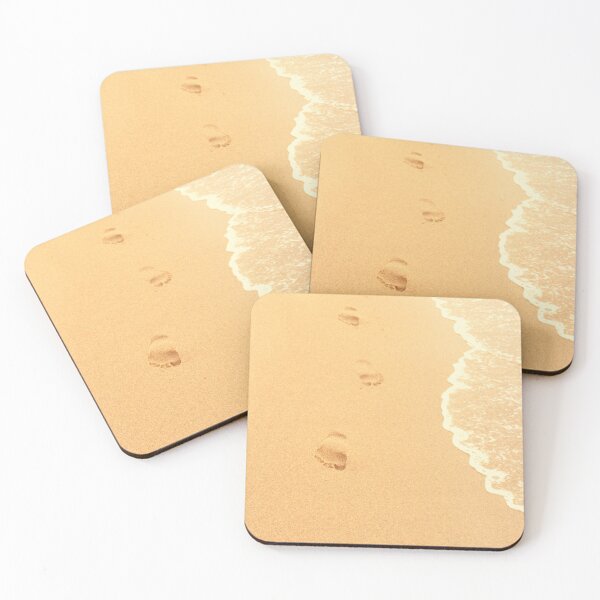 Item preview, Footprints on a sandy beach designed and sold by Thavi.