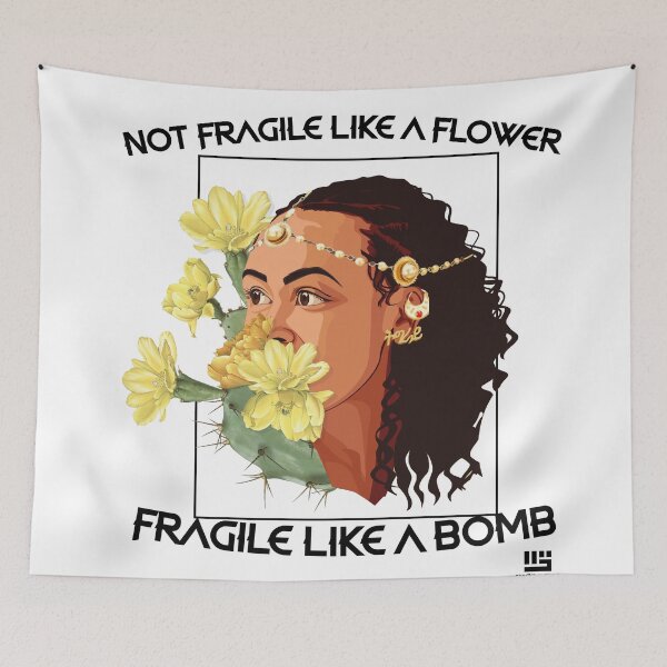 Item preview, Not Fragile Like A Flower designed and sold by weyenwear.