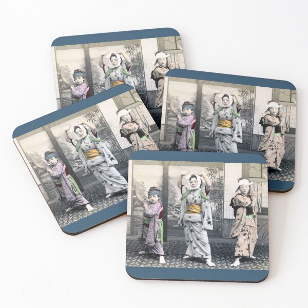 Item preview, 1890 Japanese Children Dancing designed and sold by retrophotoworks.