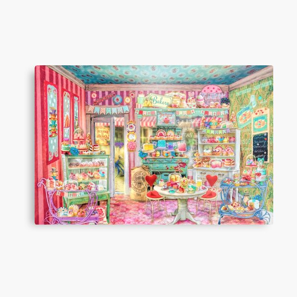 The Little Cake Shop Metal Print