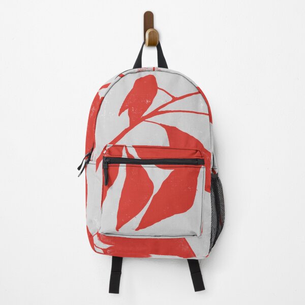 Item preview, red vernal leaves print design designed and sold by LiquidWing.