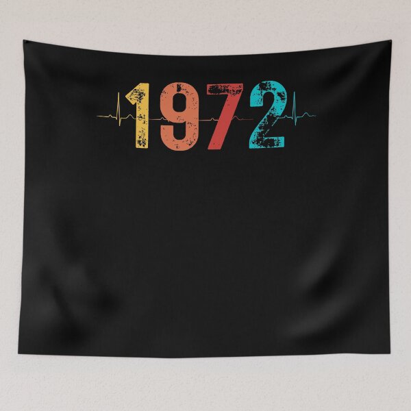 Item preview, 50 Year Old Birthday Gift Heartbeat 1972 designed and sold by UniqueBPresent.