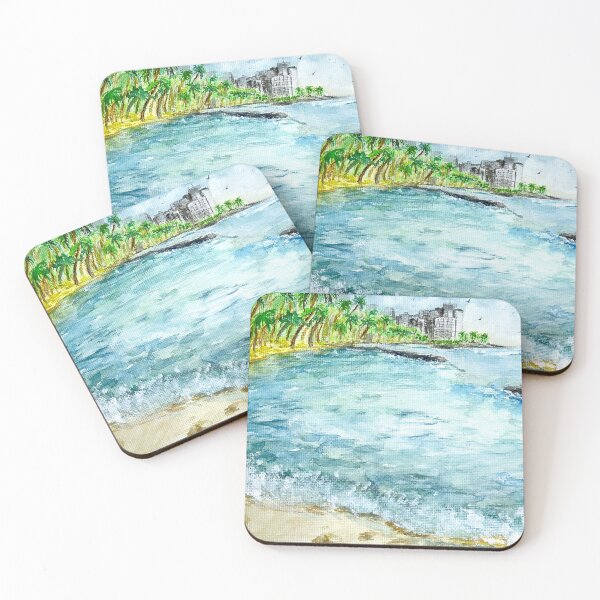 Item preview, Honolulu, Hawaii Watercolor Painting designed and sold by Ivan Ramirez.