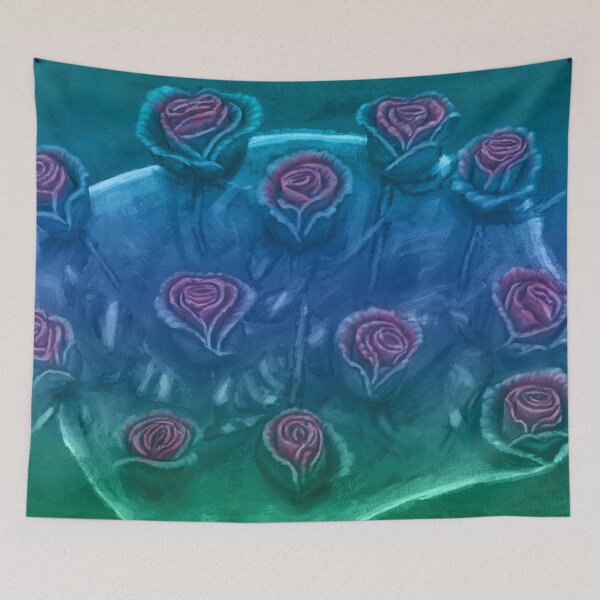 Item preview, One Dozen Roses Blue Haze designed and sold by sunnthreads.